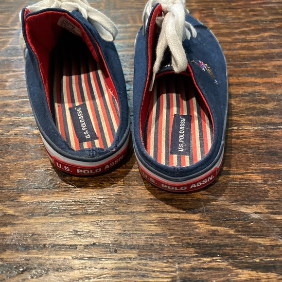 Ralph Lauren polo slide on shoes - Picture 6 of 8